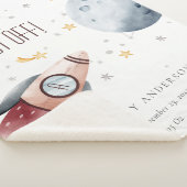 Kute buitenste ruimtestarry Planets Rocket Birth S Sherpa Deken (3/4)