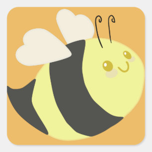 Kute bumble Bee Stickers