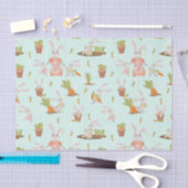 Kute Bunnies en wortelen Tissuepapier (Craft)