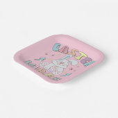 Kute Bunny Easter Vibes Pastel Spring Party Papieren Bordje (Gebogen)