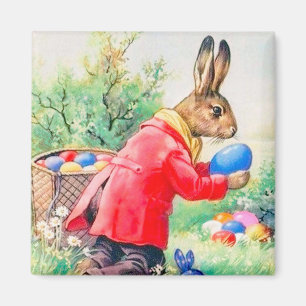  kute Bunny en kleurrijke paaseieren Magneet