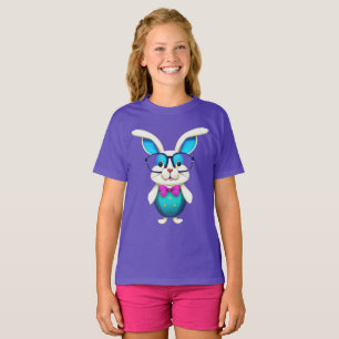 Kute Bunny-konijn met een bril T-shirt