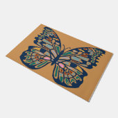 Kute Butterfly Doormat,  vlinder  Deurmat (Schuin)