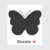 Kute butterfly snijdt vinylSticker deca uit Sticker (Vel)