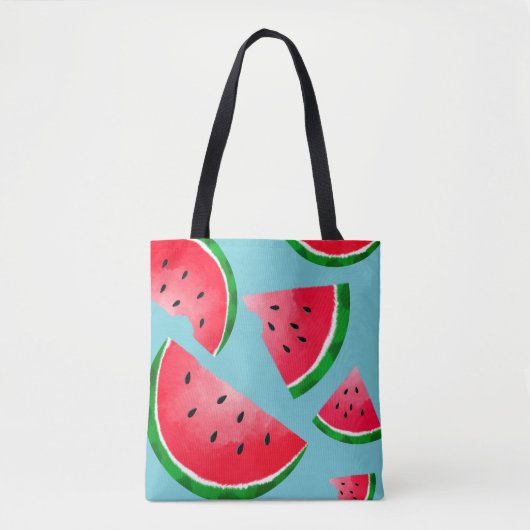 Kute canvas tas met watermeloen (Voorkant)