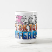 Kute Cartoon Animals - Wees anders Koffiemok (Center)