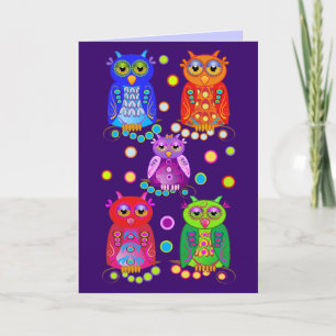 Kute Cartoon Birthday-kaart met eigenaar Kaart