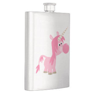 Kute Cartoon Bubble Gum Unicorn Classic Flastic Flacon