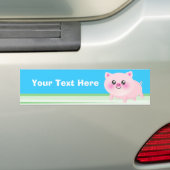 Kute cartoon bumpersticker (Op auto)