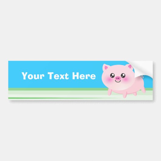 Kute cartoon bumpersticker (Voorkant)