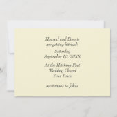 Kute  Cartoon Couple Save the Date Kaart (Achterkant)