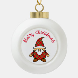 Kute Cartoon Gnome Teken Keramische keramiek Bal Ornament