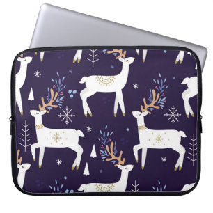 Kute cartoon herten naadloos patroon, kwekerijrug laptop sleeve