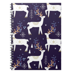 Kute cartoon herten naadloos patroon, kwekerijrug notitieboek