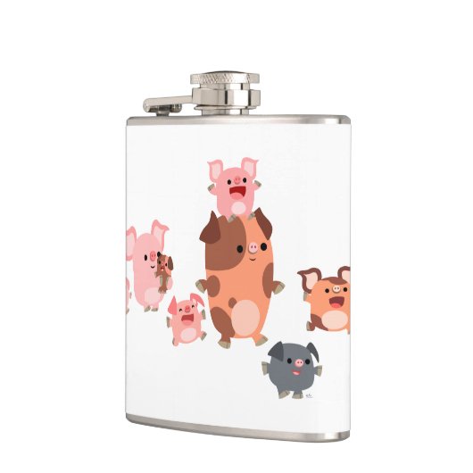 Kute Cartoon Heupfles (Links)