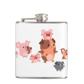 Kute Cartoon Heupfles (Voorkant)