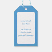 Kute Cartoon kerstkat met een Santa Hat Cadeaulabel (Achterkant)