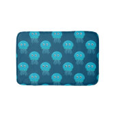Kute Cartoon kwal Pattern in Blue Ocean Badmat (Voorkant)