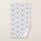 Kute Cartoon Polar Beer Bad Handdoek (Handdoek)