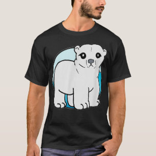 Kute Cartoon Polar Beer voor Dierenvrienden en Ent T-shirt