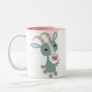 Kute Cartoon Prancing Goat Mok