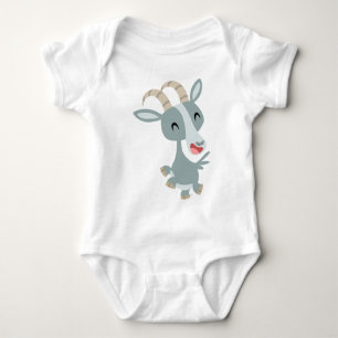 Kute Cartoon Pranking Goat Baby Apparel Romper