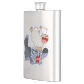 Kute Cartoon Sheep and Wolf Classic Flask Flacon (Links)