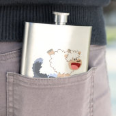 Kute Cartoon Sheep and Wolf Classic Flask Flacon (Voorbeeld)