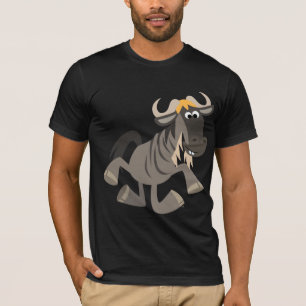 Kute Cartoon Tap Dansend Wildebeest T-Shirt