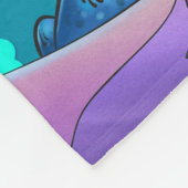 Kute cartoon vlootdeken fleece deken (Hoek)