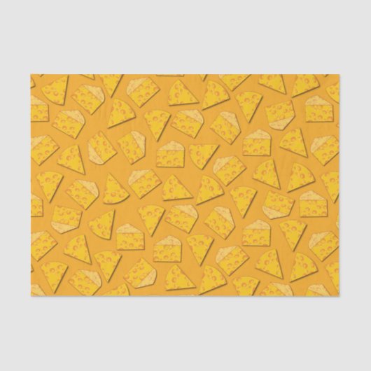 Kute Cheese Wedge Kinder 1e verjaardag Tissuepapier (Voorkant)