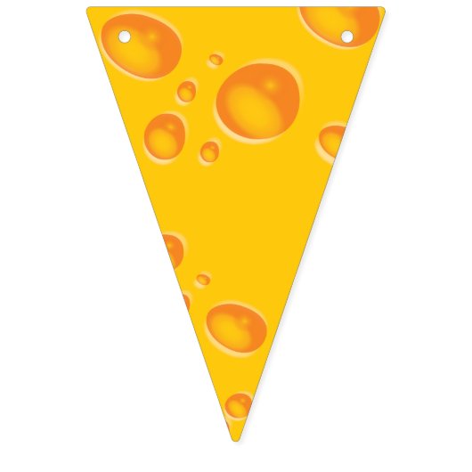 Kute Cheese Wedge Kinder 1e verjaardag Vlaggetjes (Tweede vlag)