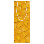 Kute Cheese Wedge Kinder 1e verjaardag Wijn Cadeautas (Achterkant)