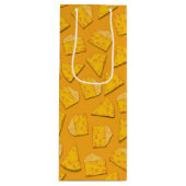 Kute Cheese Wedge Kinder 1e verjaardag Wijn Cadeautas (Voorkant)