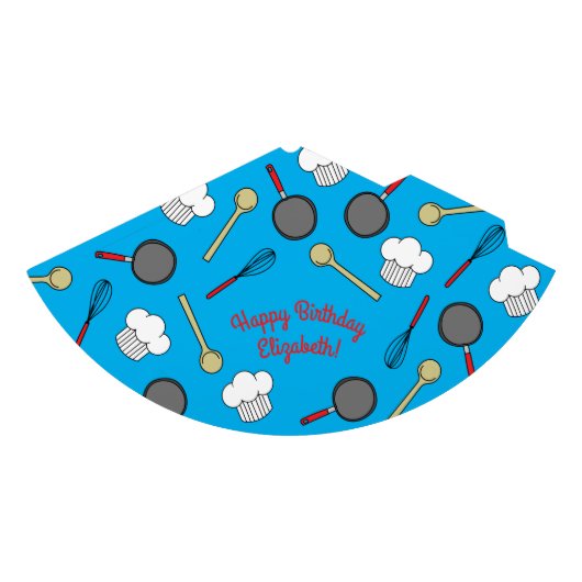 Kute Chef Koking Kinderen 1e verjaardag Feesthoedjes (Voorkant)