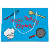 Kute Chef Koking Kinderen 1e verjaardag Groot Cadeauzakje (Voorkant)