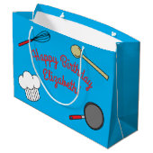 Kute Chef Koking Kinderen 1e verjaardag Groot Cadeauzakje (Achterkant Gekanteld)