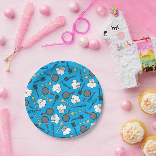 Kute Chef Koking Kinderen 1e verjaardag Papieren Bordje (Feest)