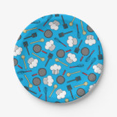 Kute Chef Koking Kinderen 1e verjaardag Papieren Bordje (Voorkant)