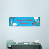 Kute Chef Koking Kinderen 1e verjaardag Spandoek (Beurs)