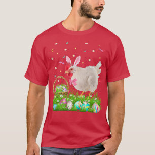 Kute Chicken Easter Day Bunny Eggs Easter Costuum T-shirt