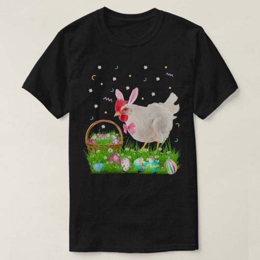 Kute Chicken Easter Day Bunny Eggs Easter Costuum T-shirt (Design voorkant)