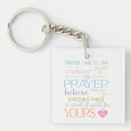 Kute Christelijke Bijbel Verse Prayer Faith NIV pa Sleutelhanger