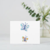 Kute Colorful Butterflies Briefkaart (Staand voorkant)