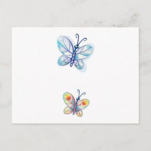 Kute Colorful Butterflies Briefkaart