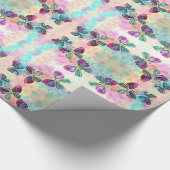 Kute Colorful Butterflies - Cadeaupapier (Hoek)