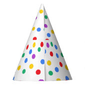 Kute Colorful Confetti Stippen Birthday Feesthoedjes (Achterkant)
