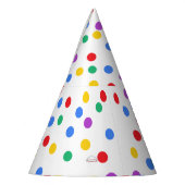 Kute Colorful Confetti Stippen Birthday Feesthoedjes (Links)