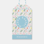 Kute Colorful Easter Medium Cadeaulabel (Voorkant)