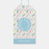 Kute Colorful Easter Medium Cadeaulabel (Achterkant)